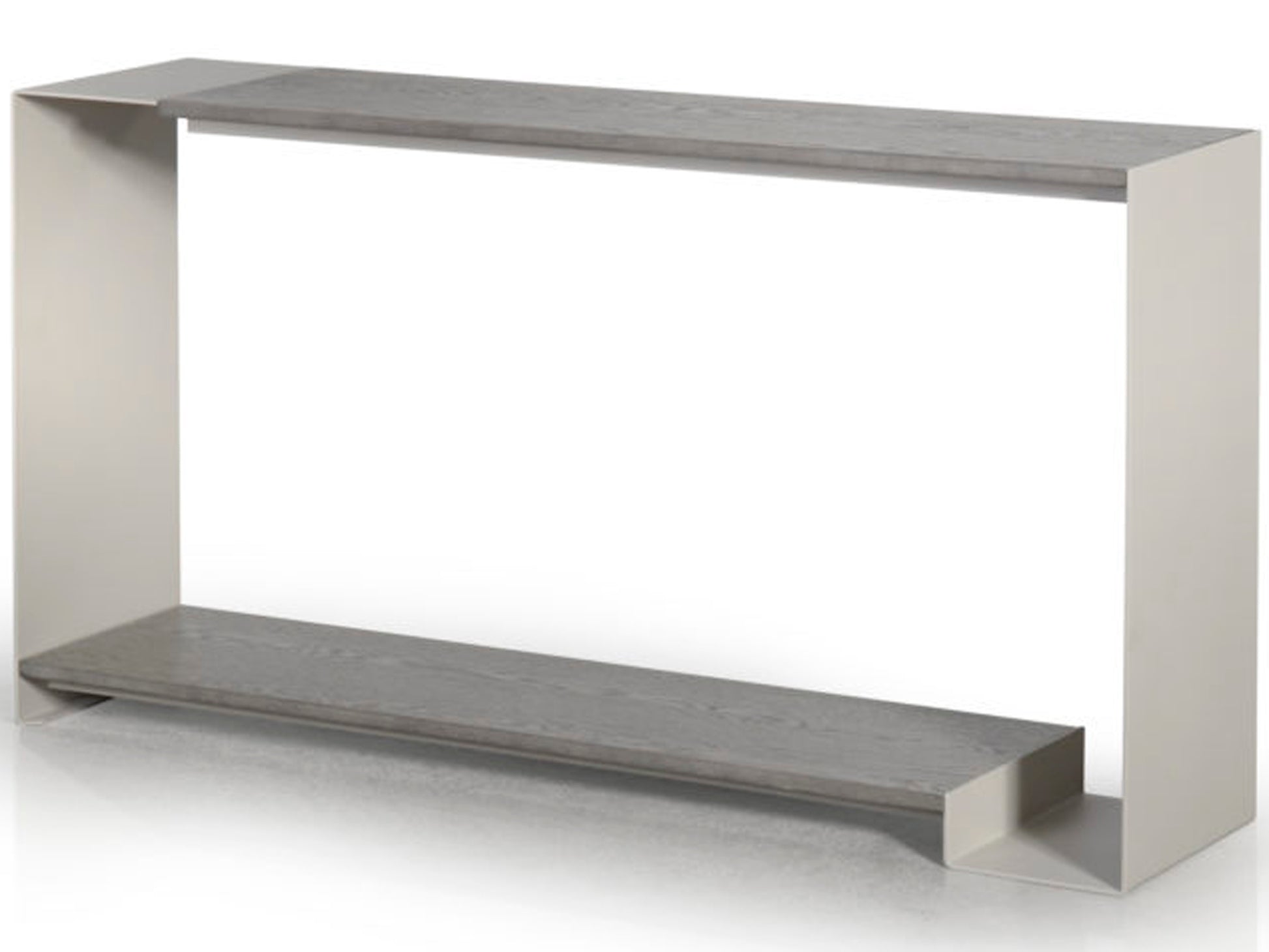 Duo Console - solid wood, welded steel, Canadian made, made to order furniture|