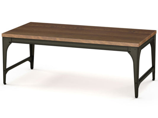 Elwood Coffee Table - Canadian made, welded steel frame, solid wood, made to order furinture