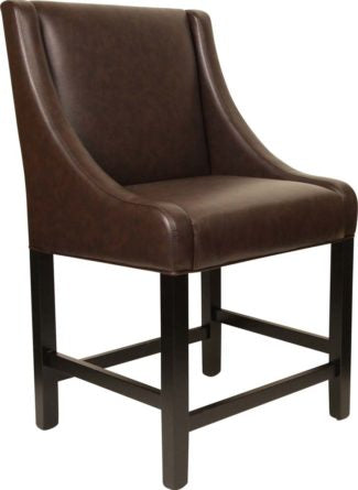 Fairmont Counter Chair, built to order, upholstered, solid wood, made in Canada.