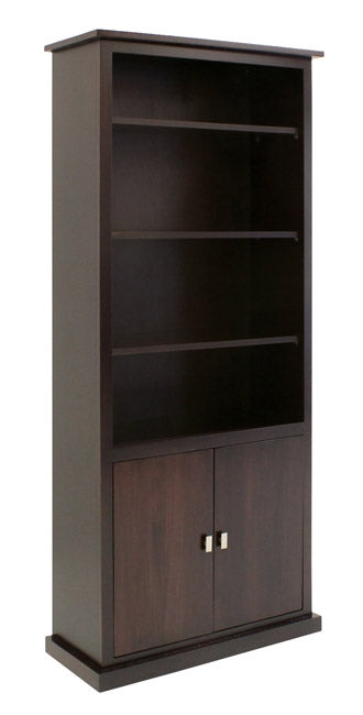 Gastown 84"h x 32"w bookcase with lower doors