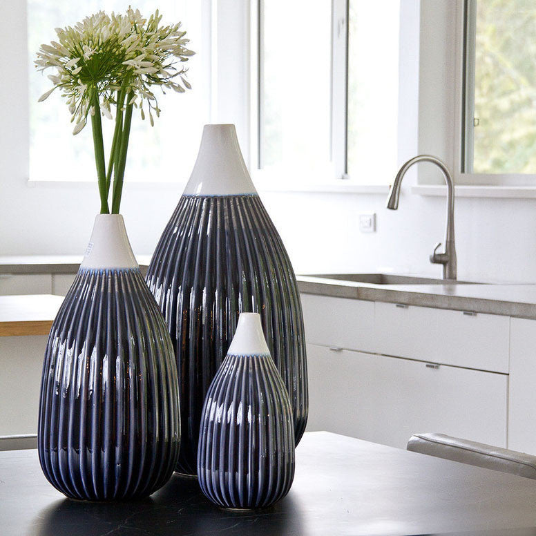 Hightide Vase - BlueTrio by 18Karat