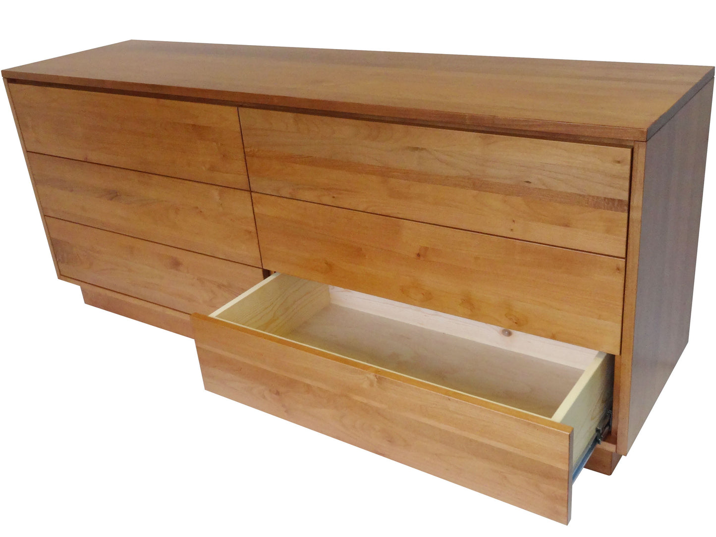 Muse LA Dresser - open solid wood drawer view