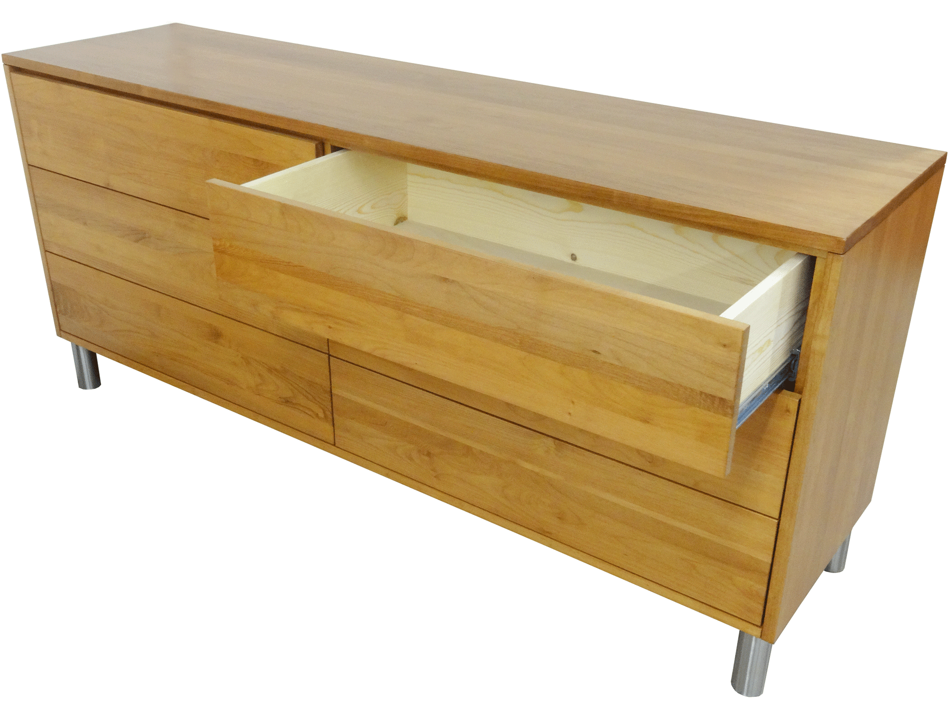 LA Dresser - shown with custom metal legs