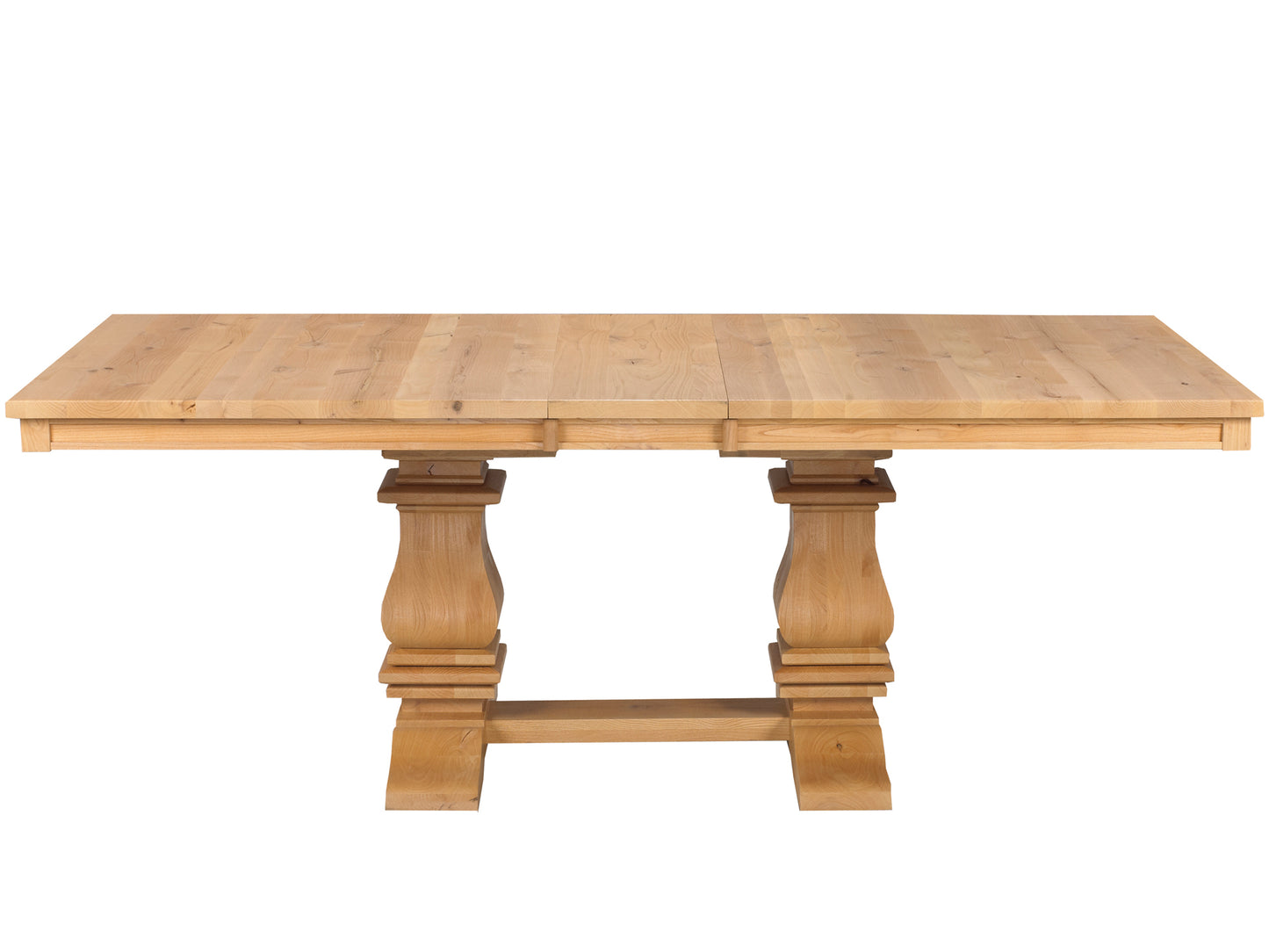 Mediterranean Dining Table, solid wood, custom furniture, Canadian made.