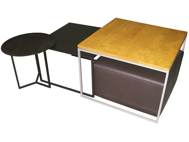 Mix N Match occasionals - solid wood tops, welded steel frames, built to order, locally made