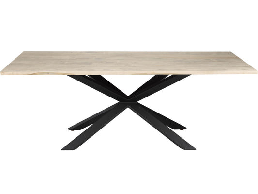 Norseman Dining table - solid wood, steel base, Canadian made.