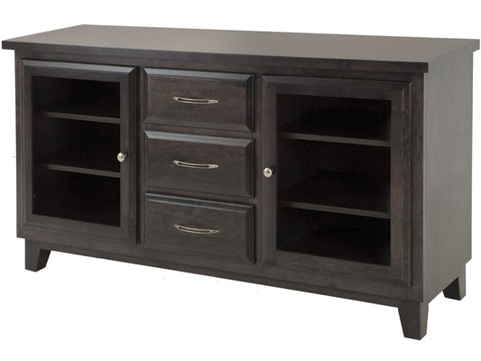 Pender TV stand - solid wood, locally built, Canadian made