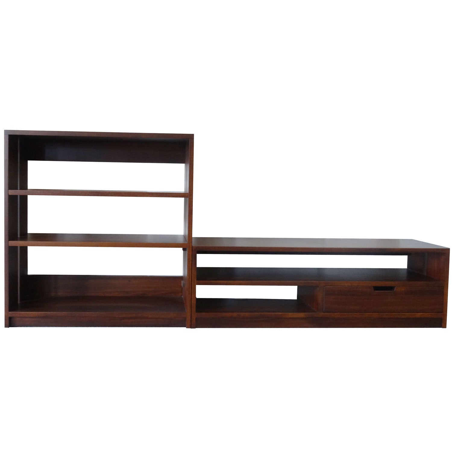 Queue Entertainment - solid wood, locally built, custom in-house design furniture, Canadian made