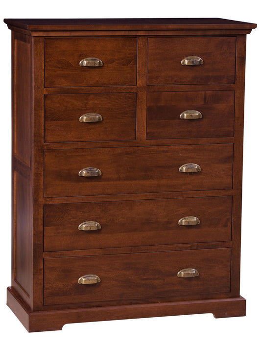 Stanford 7 drawer chest - made in Canada, solid wood, built to order
