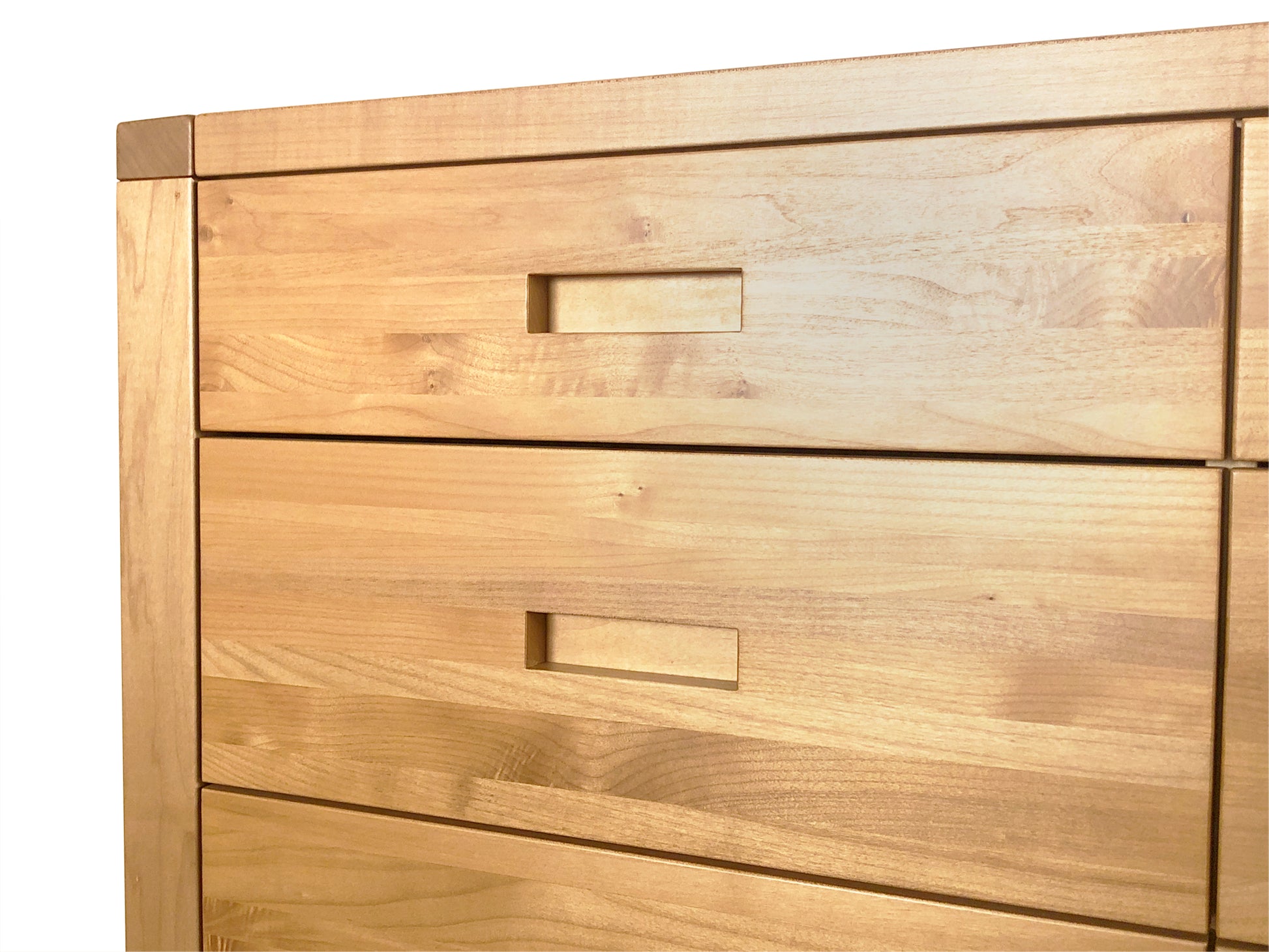 Tangent drawer detail showing finger pulls