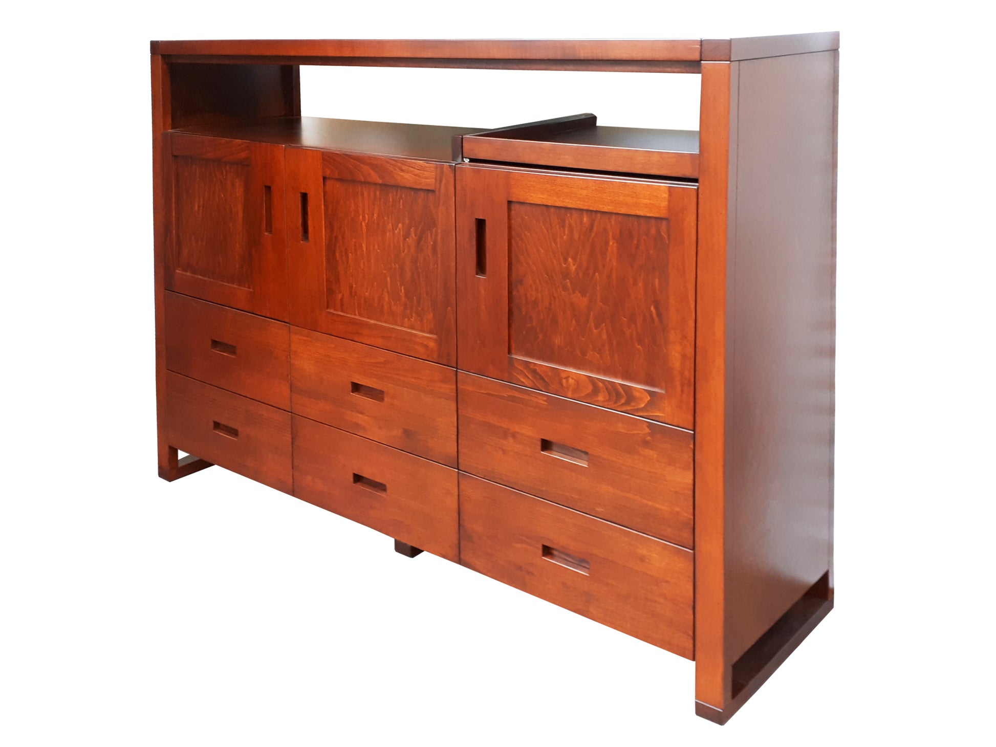Tangent Entertainment Unit / Dresser with pullout shelf - custom option | Custom Example