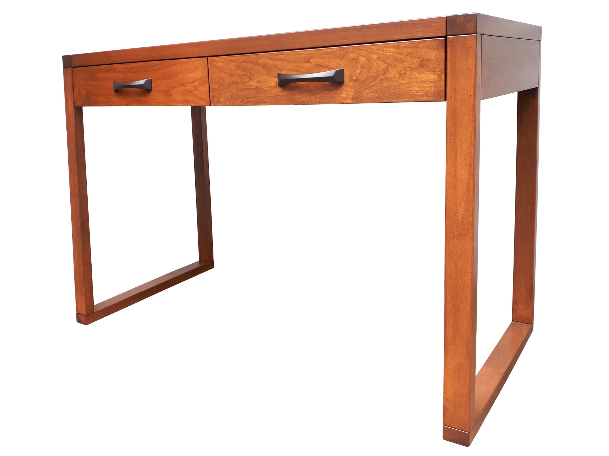 Tangent Writing Desk with Boxwood handles - standard option angle view