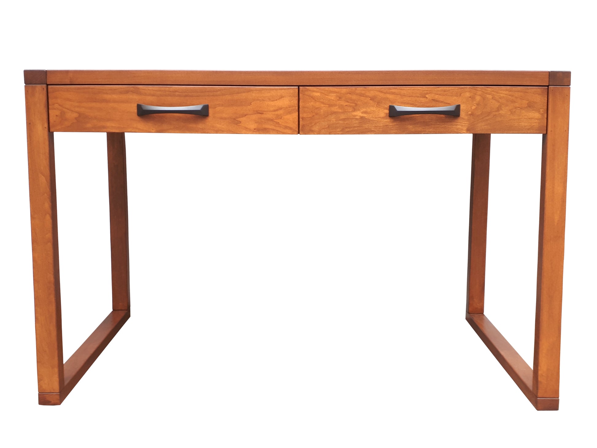 Tangent Writing Desk with Boxwood handles - front view