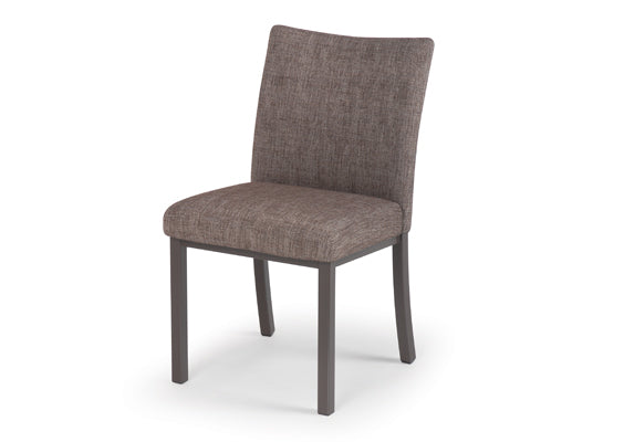 Biscaro Plus Dining chair by Trica- welded steel, Canadian made, fully upholstered custom built furniture