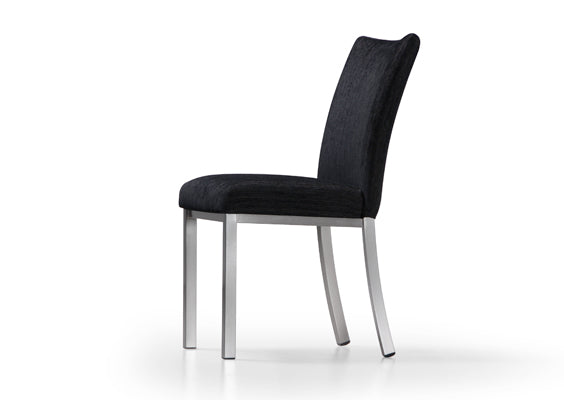 Biscaro Plus Dining chair by Trica- welded steel, Canadian made, fully upholstered custom built furniture