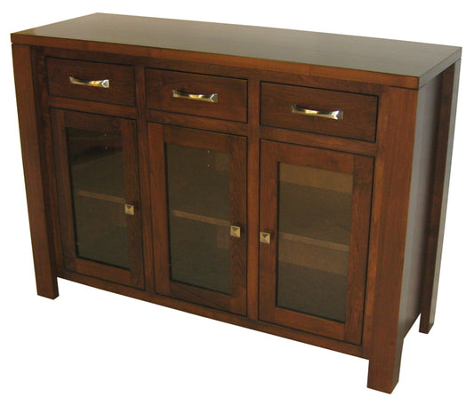 Boxwood Server, a solid wood custom built cabinet, Canadian made it is an in-house design