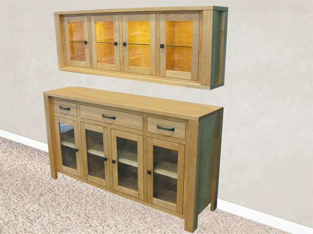 Boxwood Server - shown with custom hutch | Custom Example