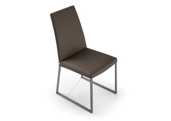 Curvo chair by Trica- welded steel, Canadian made, fully upholstered custom built furniture