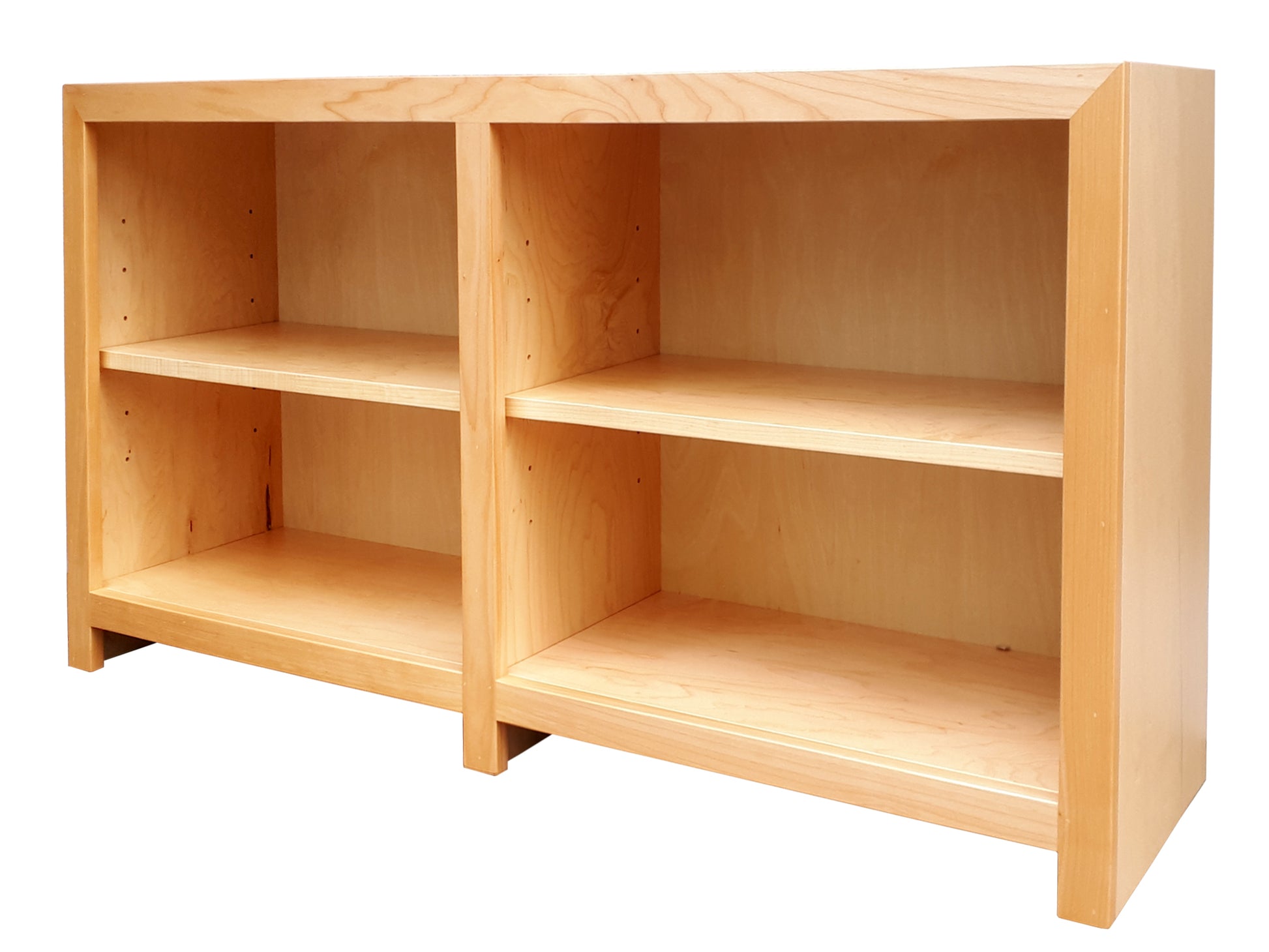 Coleman Low and Wide Bookcase - angle view | Custom Example