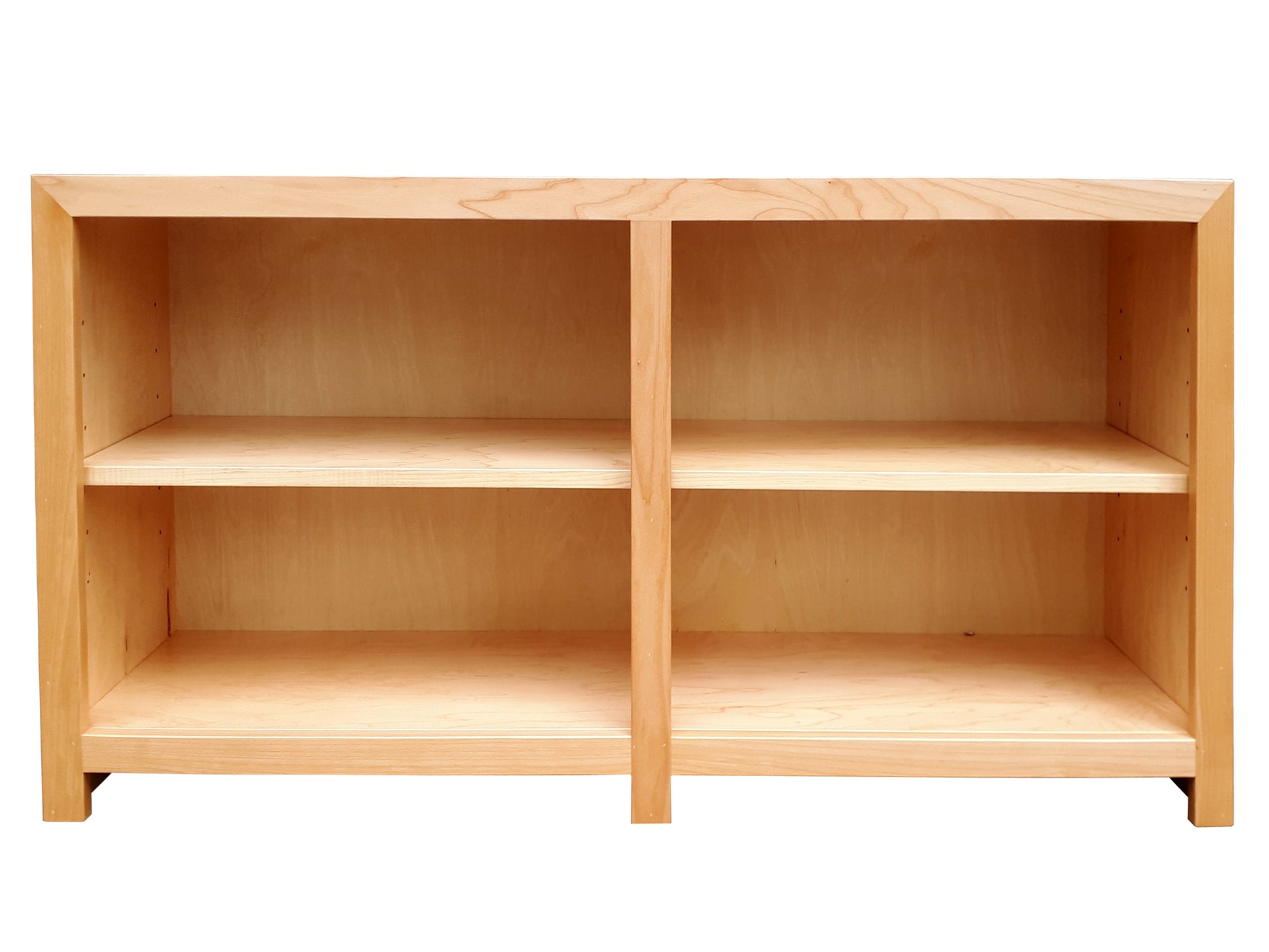 Coleman Low and Wide Bookcase - front view | Custom Example