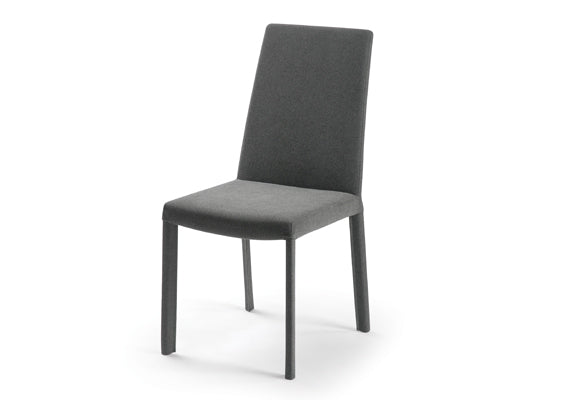 Muse chair by Trica- welded steel, Canadian made, fully upholstered custom built furniture