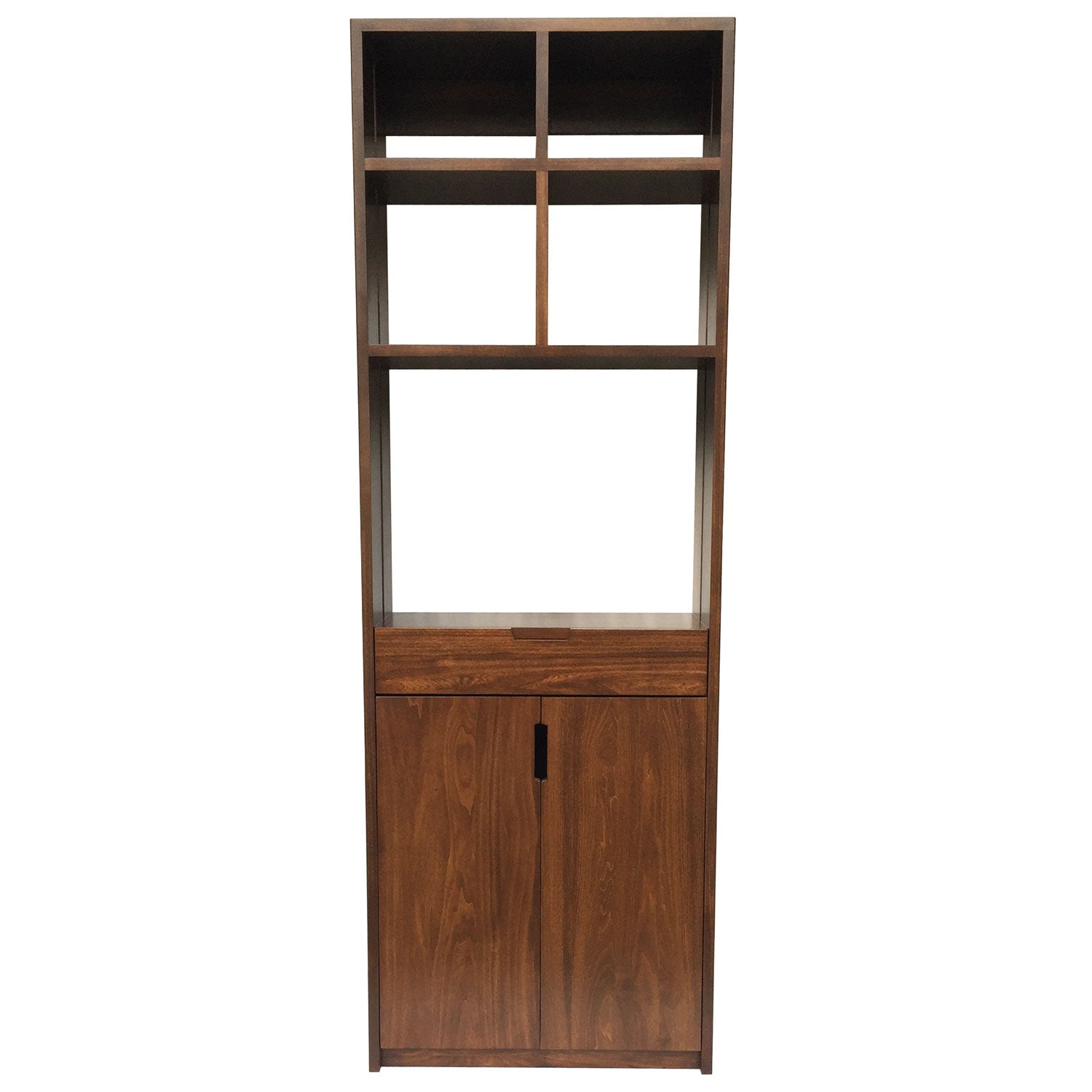 Queue kitchen bookcase - solid wood locally built, custom in-house design Canadian made