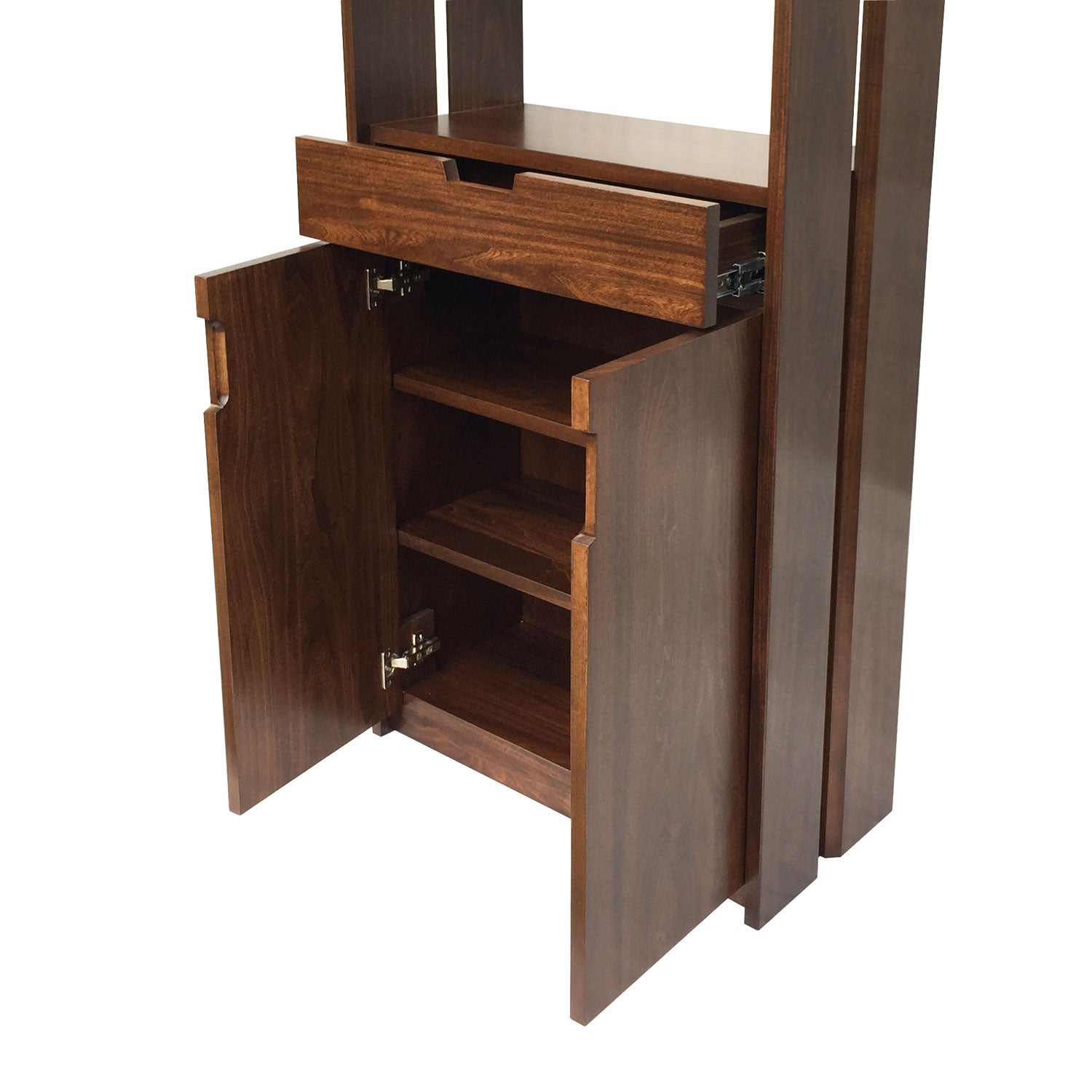 Queue kitchen bookcase - solid wood locally built, custom in-house design Canadian made