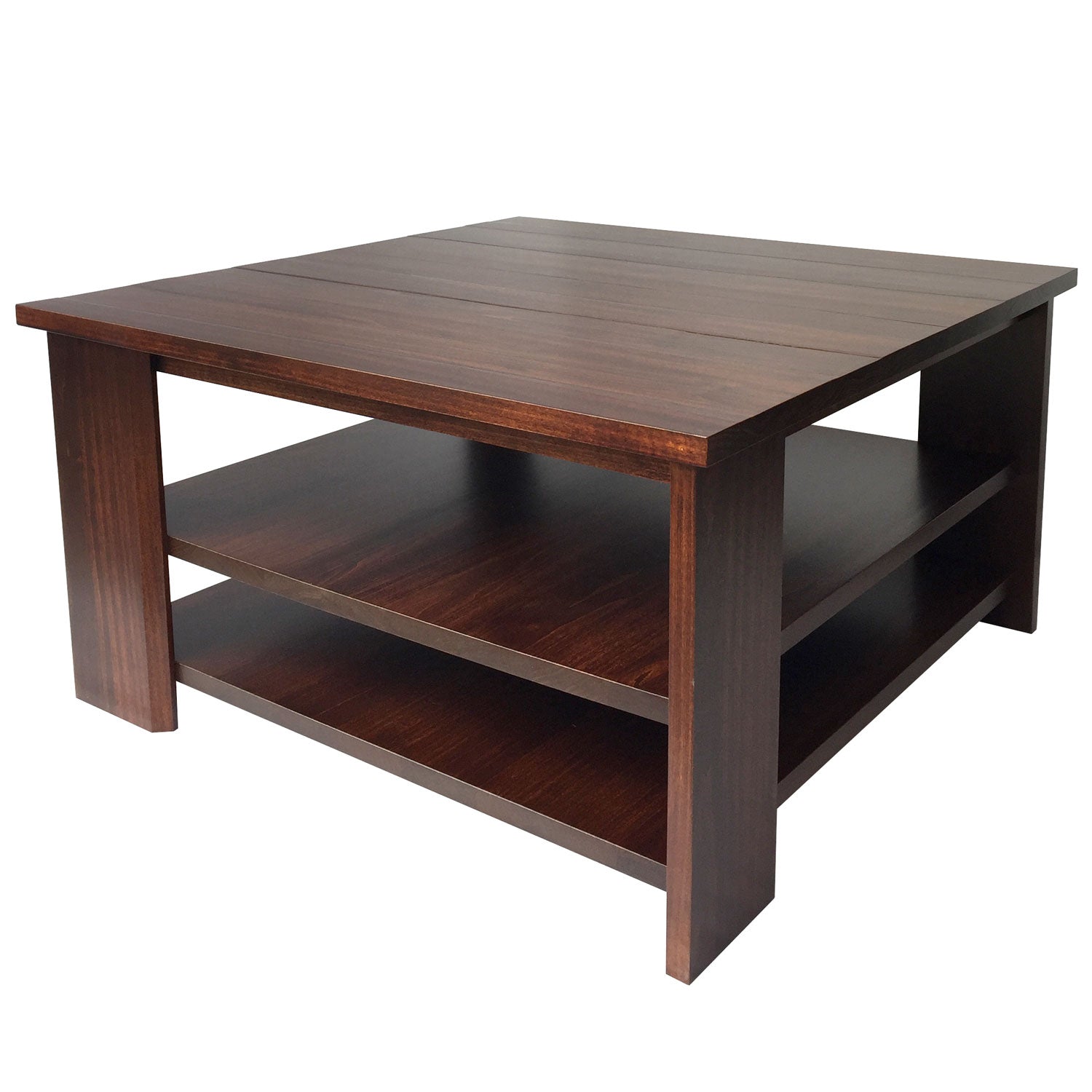 Queue too square Coffee Table - solid wood, locally built custom made to order furniture, in-house design, Canadian made