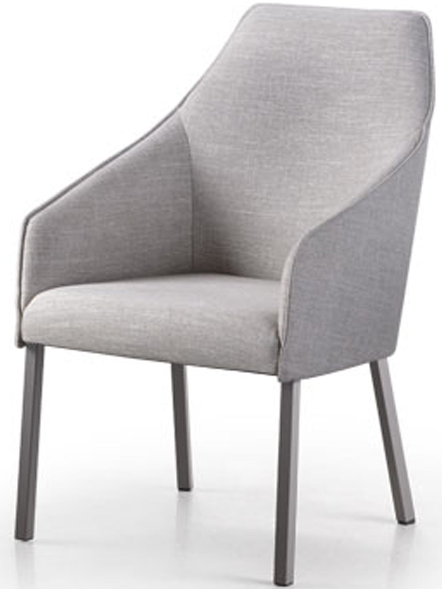 Sara II Plus dining chair by Trica - welded steel, Canadian made, fully upholstered custom built furniture