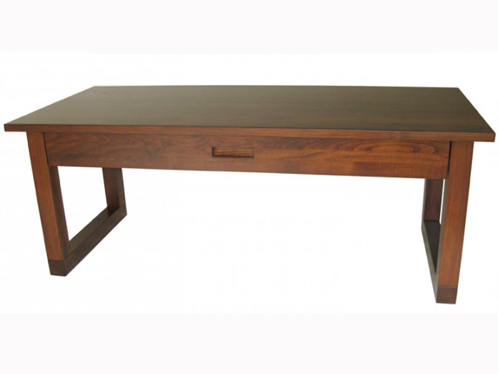 Tangent Coffee Table with solid wood top - made in BC, Canada