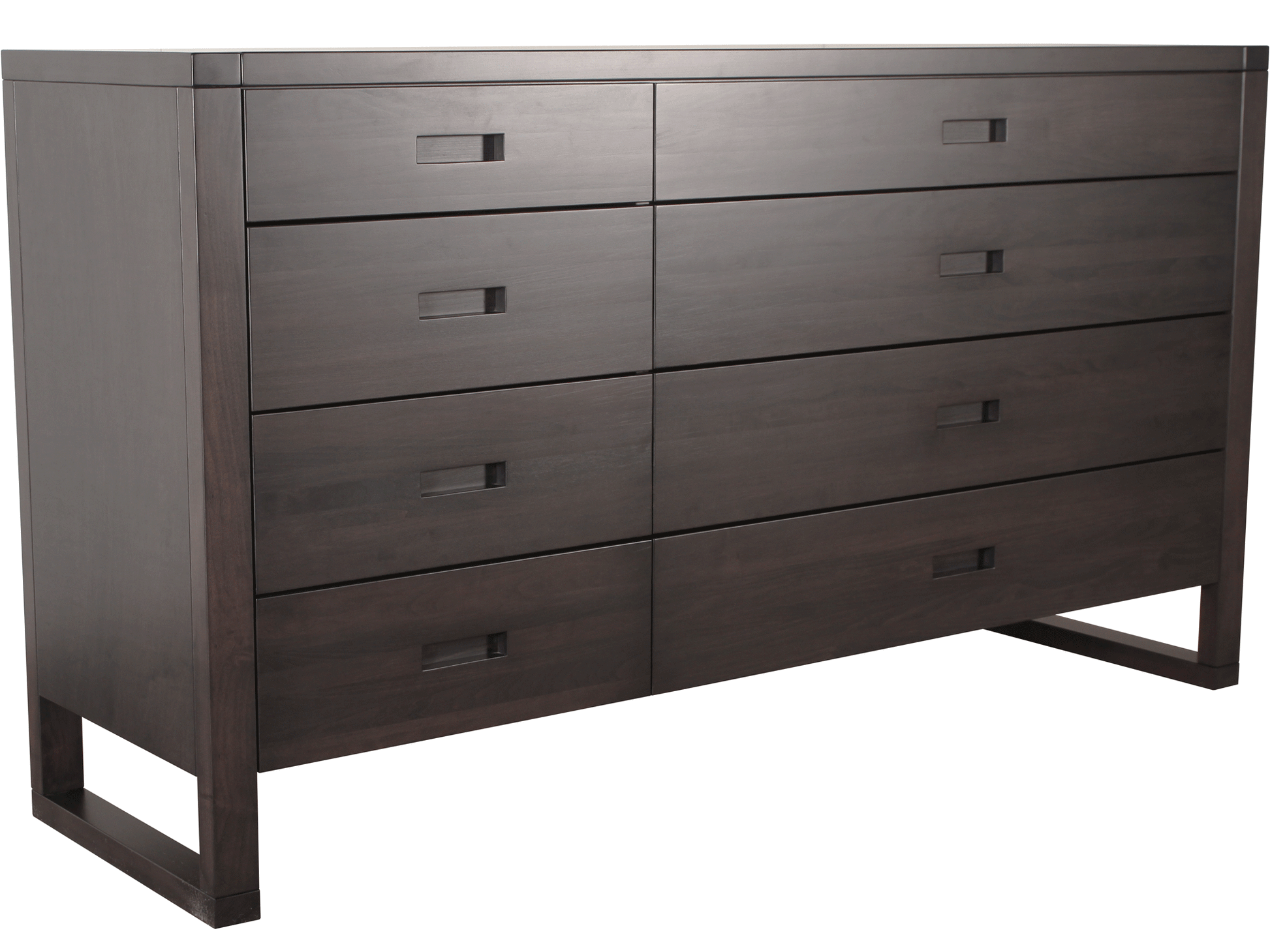 Tangent Eight Drawer Dresser - slate stain