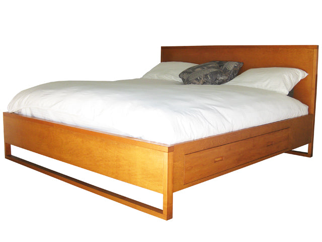 Tangent Storage Bed - salem stain